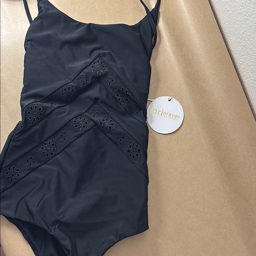 Elegant Black One-Piece Swimsuit